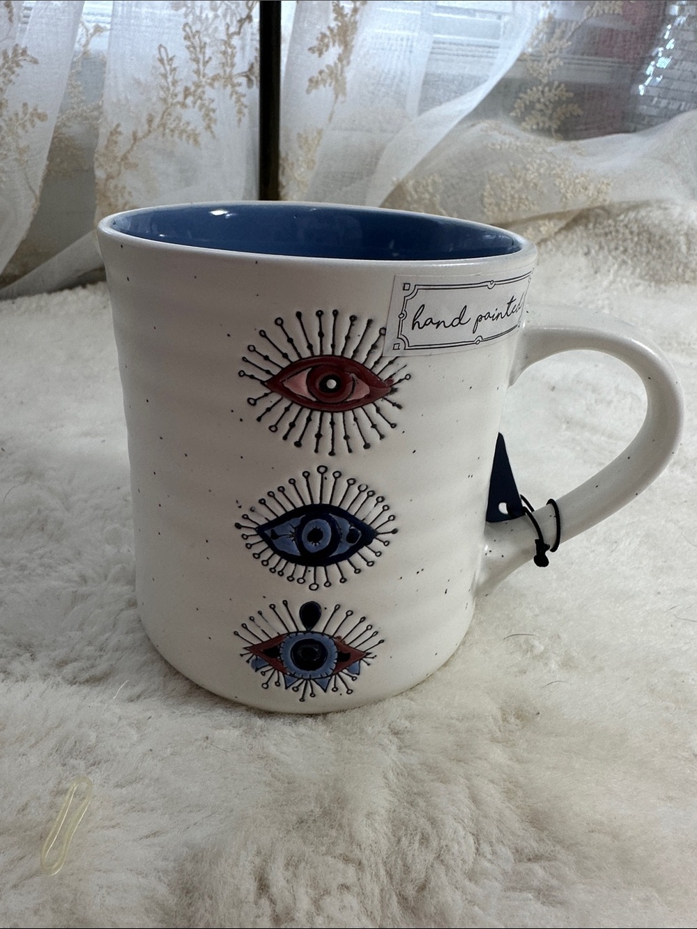 Evil eye coffee mug